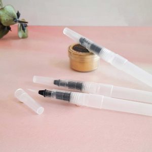 Lapiz punta pincel acuarelable set de 3 unidades