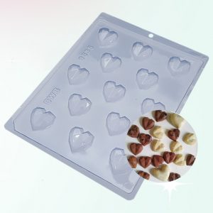 Molde Simple Mini Corazón Geométrico