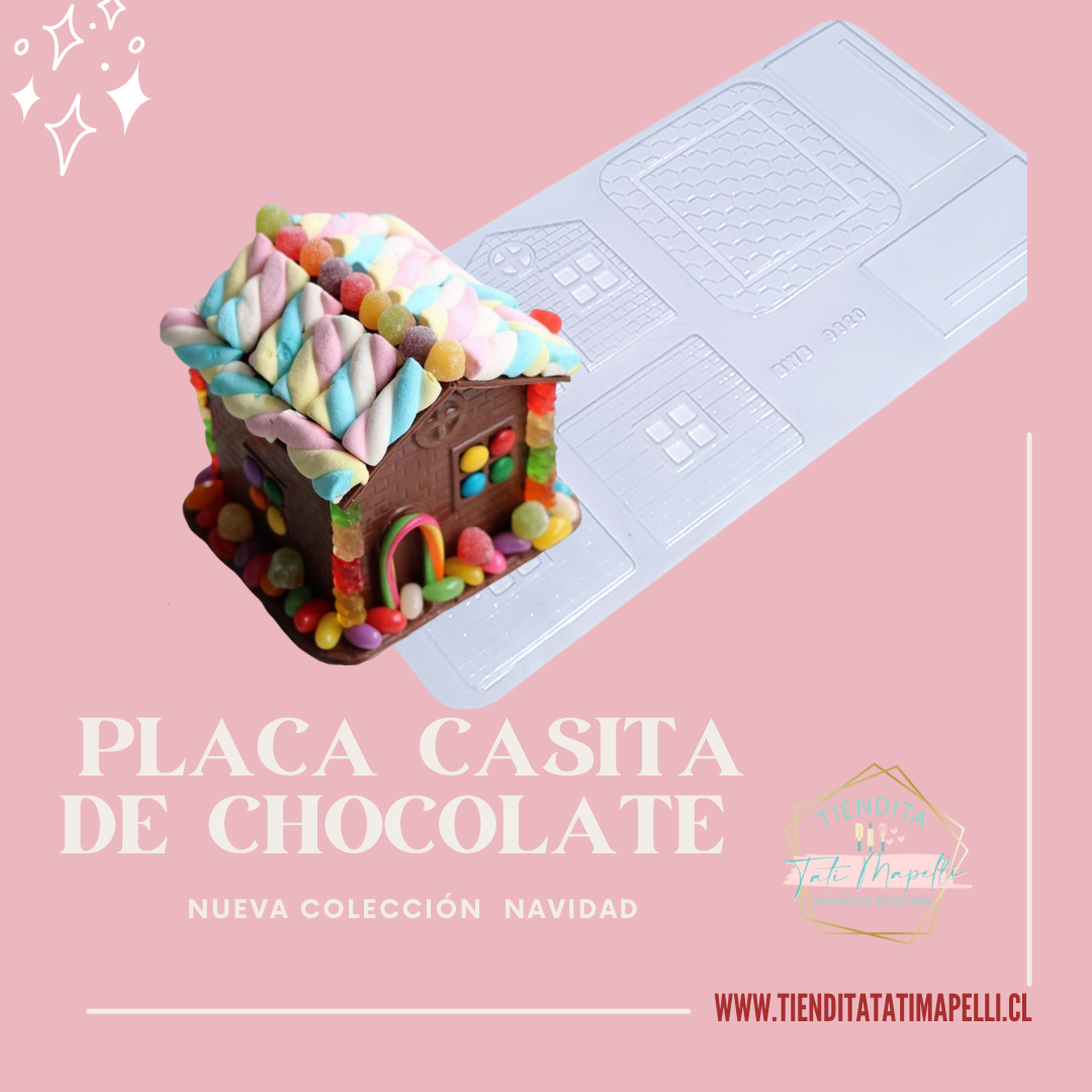 Placa Big Simple Casita Chocolate 6 cavidades