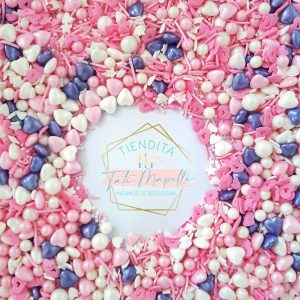 Sprinkle Pink and Purple Heart- 505