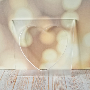 Panquequera Acrílica Corazón (5mm grosor) - 14 cm
