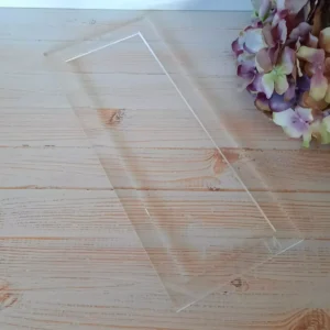 Panquequera Acrílica Rectangular (5mm grosor) - 30 x 10 cm en 5mm