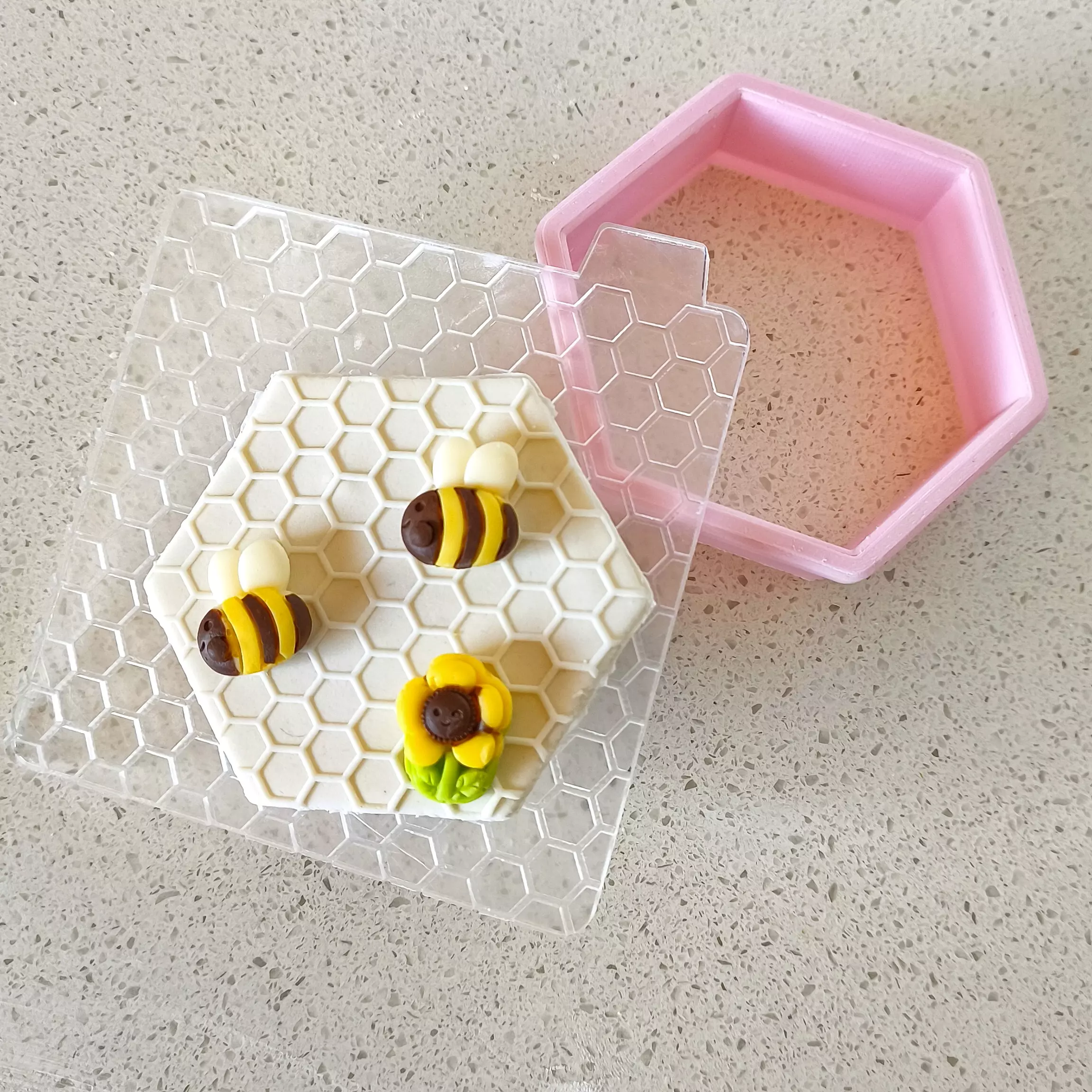 Texturizador acrílico panal de abeja - Imagen 2
