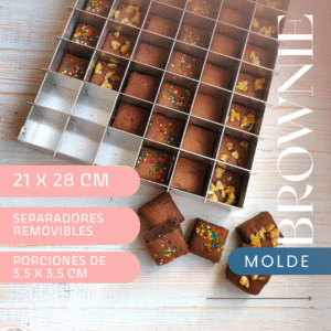 NUEVO MODELO: Molde Brownie 21 x 28 cm